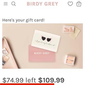 Birdy Grey Gift Card